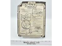 X-Wing Fighter Assembly Sheet Star Wars 1977 Kenner Vintage