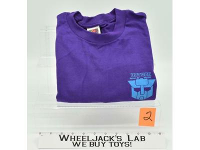 Botcon 2001 Staff Shirt #2 XL Purple T-Shirt Transformers Action Figure
