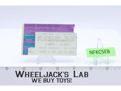 WWF Axxess 2001 Fan Fest Ticket Stub Reliant Hall