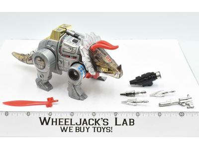Slag 100% Complete 1985 Vintage G1 Transformers Triceratops Action Figure