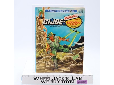 G.I. Joe Giant Coloring Book w/ 3 Adventures 1989 Golden Book Mostly Unused