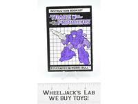 Horri-Bull Action Figure Instruction Manual Booklet 1988 Hasbro G1 Transformers