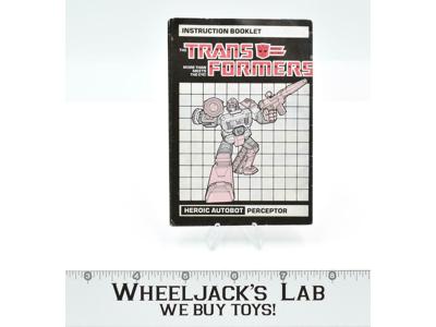 Perceptor Action Figure Instruction Manual Booklet 1985 Hasbro G1 Transformers