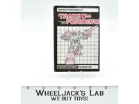 Perceptor Action Figure Instruction Manual Booklet 1985 Hasbro G1 Transformers