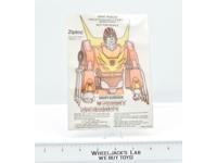 Iron-On Rodimus Prime Premium 1986 Ziploc G1 Transformers Vintage The Movie