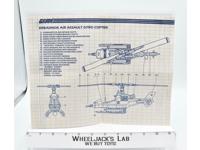 Dreadnok Air Assault Vehicle Blueprints Instructions GI Joe 1986 Hasbro Vintage