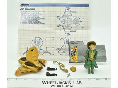 Air Chariot W/Serpentor 100% Complete 1986 GI Joe Hasbro Vintage Action Figure