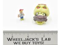 Shrunken Heads Brain Face 100% Complete 1993 Mighty Max Bluebird Toys Vintage