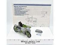 Silver Mirage Motorcycle 100% Complete 1985 Hasbro GI Joe Action Figure Vintage