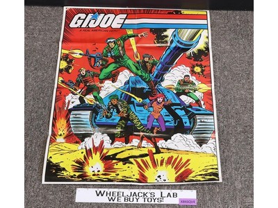 GI Joe A Real American Hero Poster 1982 Hasbro Vintage 17.5" X 22.5" ARAH