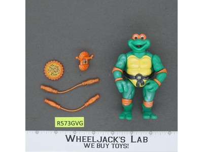 Toon Mike 100% Complete Teenage Mutant Ninja Turtle TMNT 1993 Playmates Figure