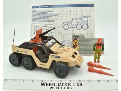 Desert Fox W/ Skidmark Complete 1988 GI Joe Vintage Action Figure Vehicle Hasbro