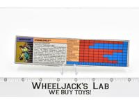 Stranglehold Action Figure Tech Spec 1989 Vintage Hasbro G1 Transformers