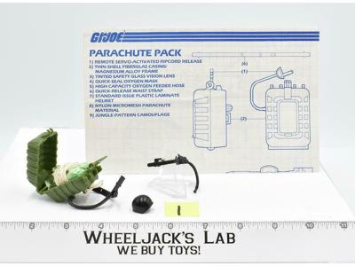 Parachute Pack Mail-Away #1 100% Complete 1985 GI Joe Action Figure Vintage