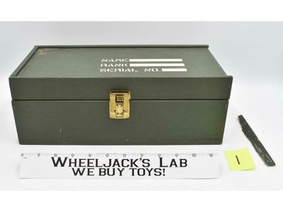 GI Joe WOODEN Footlocker W/Gear Tray #1 1964 Vintage Action Accessory