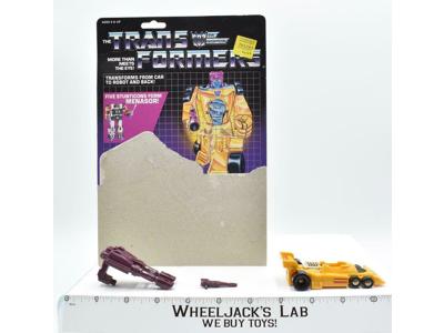 Drag Strip Menasor W/CARDBACK COMPLETE 1986 G1 Transformers Action Figure