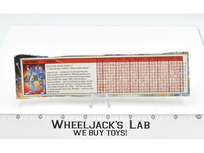 Whirl Action Figure Tech Spec 1985 Vintage Hasbro G1 Transformers