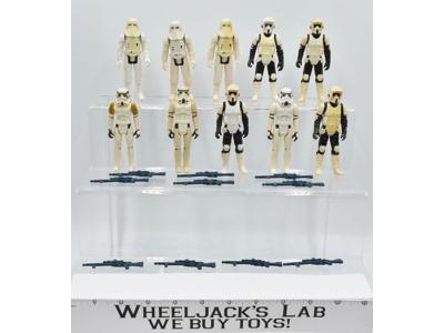 Lot of 10 Star Wars Action Figures W/Weapons Vintage Kenner No Repro