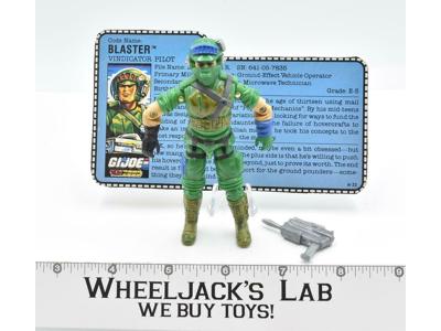 Blaster #2 100% Complete 1987 GI Joe ARAH Vintage Hasbro Action Figure