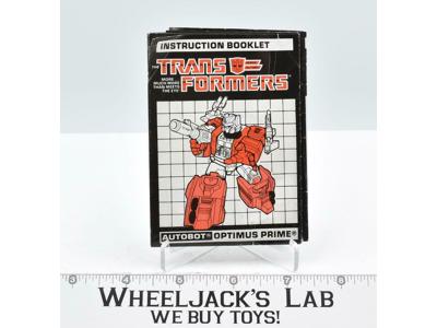 Optimus Prime Powermaster Instruction Manual Booklet 1988 Hasbro G1 Transformers