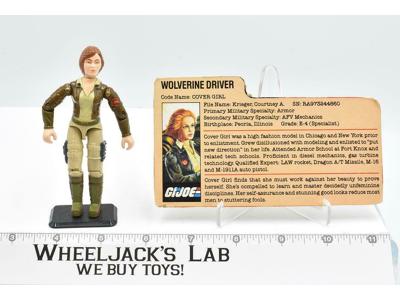 Cover Girl V1 100% Complete GI Joe 1983 Hasbro Action Figure Vintage