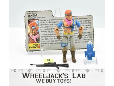 Zandar #2 V1 100% Complete 1986 GI Joe ARAH Hasbro Vintage Action Figure