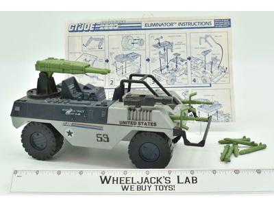Eliminator 1987 100% Complete GI Joe ARAH Hasbro Vintage Action Figure Vehicle