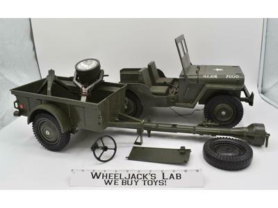 Combat Jeep 7000 Set W/ Trailer GI Joe 1965 Vintage Vehicle Action Figure