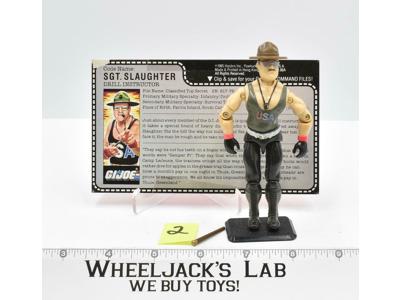 Sgt. Slaughter #2 V1 100% Complete 1985 GI Joe ARAH Vintage Hasbro Action Figure