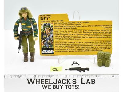 Dusty #2 V2 100% Complete 1988 GI Joe ARAH Vintage Hasbro Action Figure