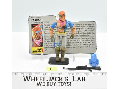 Zandar #1 V1 100% Complete 1986 GI Joe ARAH Hasbro Vintage Action Figure