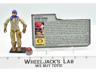 Gyro-Viper V1 100% Complete 1987 GI Joe ARAH Vintage Hasbro Action Figure