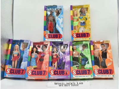 S Club 7 Complete Set MISB 2000 Hasbro Action Dolls