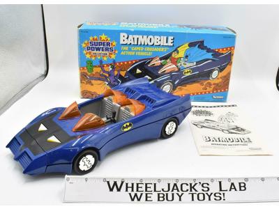 Batman's Batmobile WORKS Complete W/Box DC SUPER POWERS 1985 Kenner