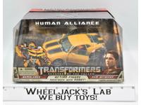 Human Alliance Bumblebee &amp; Sam Witwicky 2008 NEW MISB Transformers Hasbro