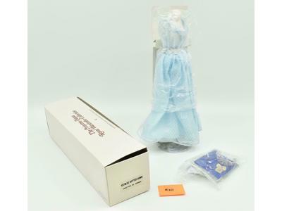 Ice-Blue Dotted Gown Princess Diana Wardrobe Collection NRFB Danbury Mint
