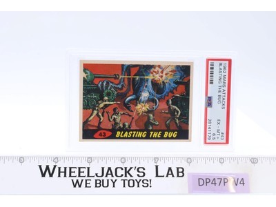 Blasting the Bug #43 PSA GRADED 6.5 Mars Attacks 1962 Bubbles Inc Trading Card
