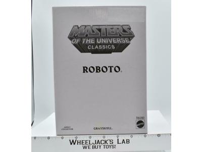 Roboto MOSC w/ Mailer He-Man Masters of the Universe 2010 MOTUC Mattel Figure