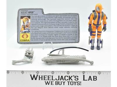 H.E.A.T. Viper V1 100% Complete 1989 GI Joe ARAH Vintage Hasbro
