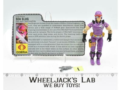 Sea Slug #1 V1 100% Complete 1987 GI Joe ARAH Hasbro Vintage Action Figure