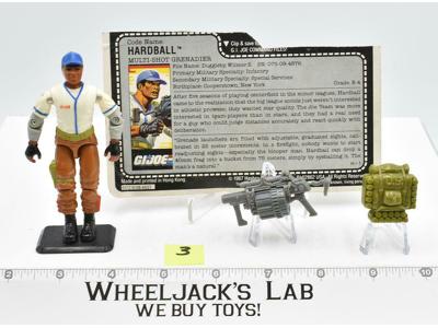Hardball #3 V1 100% Complete 1988 GI Joe ARAH Vintage Hasbro Action Figure