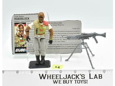 Roadblock #4 V2 100% Complete 1986 GI Joe Hasbro ARAH Vintage Action Figure