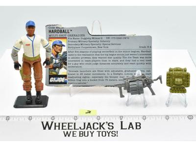 Hardball #2 V1 100% Complete 1988 GI Joe ARAH Vintage Hasbro Action Figure