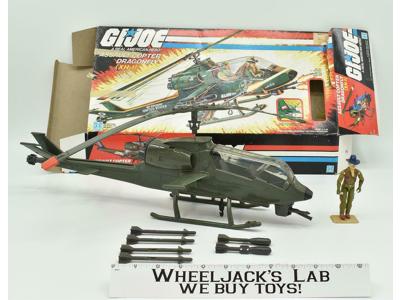 XH-1 Dragonfly Assault Copter 100% Complete W/ Box GI Joe 1983 Vehicle Hasbro