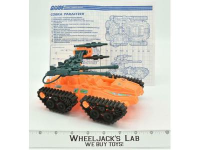 Paralyzer 100% Complete 1991 GI Joe Hasbro Vintage Action Figure Vehicle ARAH