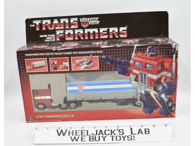 Optimus Prime MIB 100% Complete 1985 Vintage G1 Transformers Action Figure