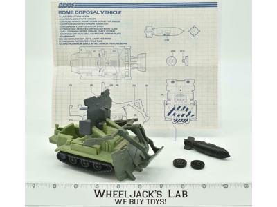 Bomb Disposal 100% Complete 1985 GI Joe ARAH Action Figure Vehicle Vintage