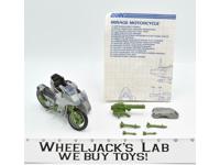 Silver Mirage Motorcycle 100% Complete 1985 GI Joe Action Figure Vintage
