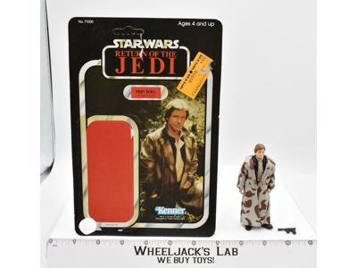 Han Solo Trench UNPUNCHED Complete 77 Back ROTJ Star Wars Kenner 1983 NO REPRO