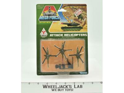 Army Attack Helicopters W/Radar Tower 1989 Triax Mega Force MOSC Action Figure